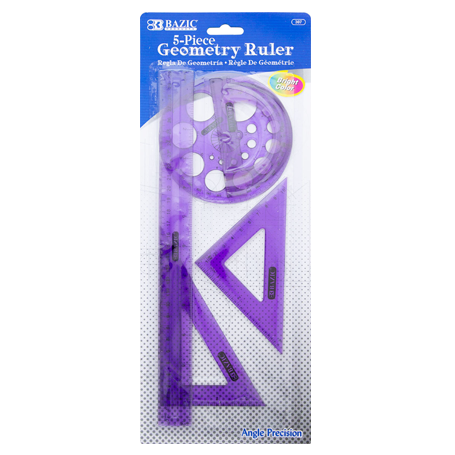 Bazic • Reglas de geometría  (set de 5)